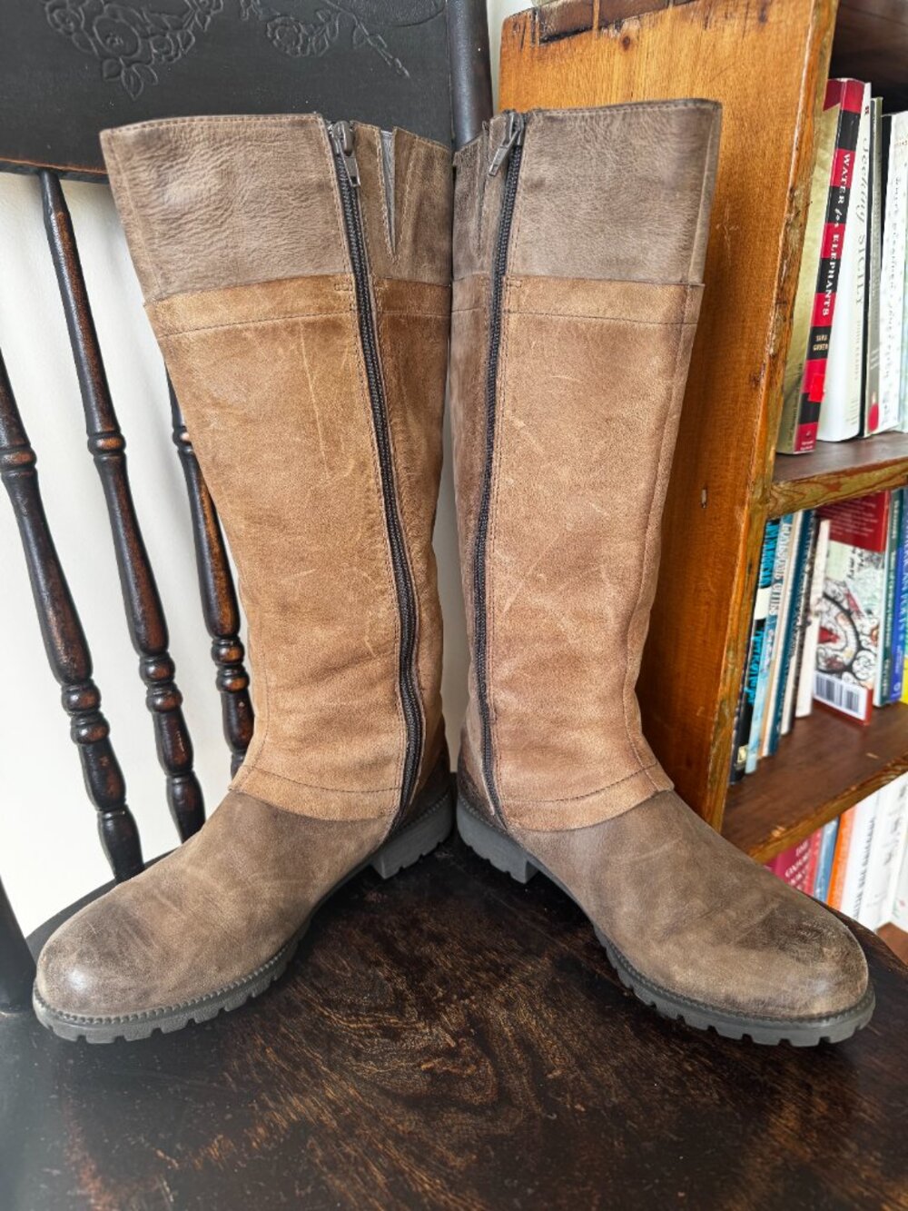 Clarks Brown Leather GORE-TEX Waterproof Riding Boots Size 7.5 - Picture 6 of 9